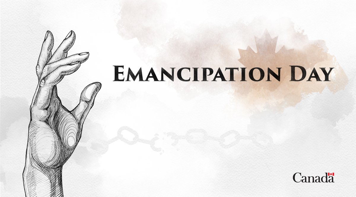 (1/3) #EmancipationDay is a day to reflect on Canada’s history with the transatlantic slave trade and its impact on our shared past and present. justice.gc.ca/eng/cj-jp/cbjs…