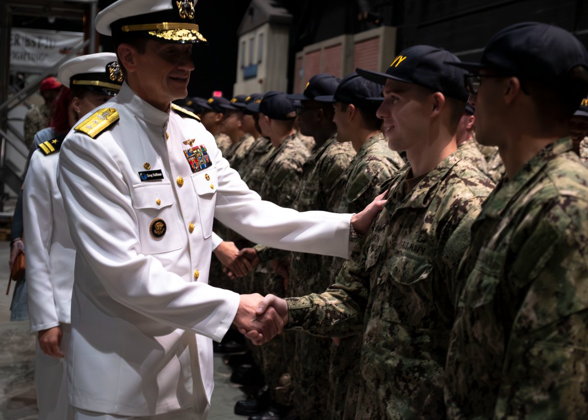 Recruit Training Command was honored to host Rear Adm. Gregory Huffman, Commander, Naval Education and Training Command, during the capping ceremony at boot camp. The capping ceremony marks recruits becoming Sailors at the end of RTC’s crucible event, Battle Stations.