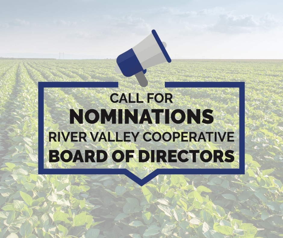 🌽 Board Elections Are Coming!
River Valley Co-op invites our 3,300+ farm owners to vote for board reps who shape our future.
🗳️ Up for re-election: Brent Daufeldt, Randy Haars &amp; Nick Novak
📞 Interested in running? Call CEO Tim Burress by Sept. 1: 563-285-1721
#CoopStrong