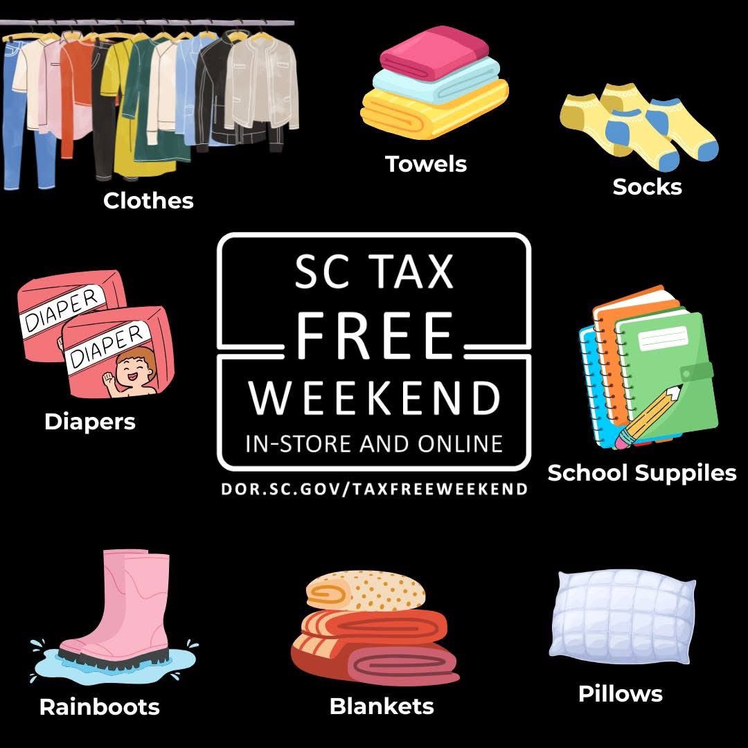 SC Emergency Management Division (@scemd) on Twitter photo South Carolina’s Tax Free Weekend is coming up August 1-3. It's the perfect time to stock up on supplies for school and emergency preparedness.
Stock up on essentials for your emergency supply kit.
Check the full list of eligible items here: dor.sc.gov/taxfreeweekend
<a href="/SCDOR/">SC Dept. of Revenue</a> South Carolina’s Tax Free Weekend is coming up August 1-3. It's the perfect time to stock up on supplies for school and emergency preparedness.
Stock up on essentials for your emergency supply kit.
Check the full list of eligible items here: dor.sc.gov/taxfreeweekend
<a href="/SCDOR/">SC Dept. of Revenue</a>