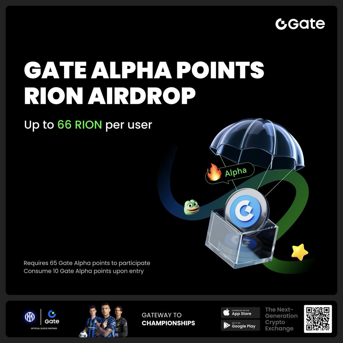 DexomYdefirst's tweet image. Gate July Highlights :

HODLer Airdrop: $521K rewards, 250K+ users

Launchpool: $2.8M rewards, 280K+ users

Alpha Airdrop (RION): Aug 1–2, 66 RION for 65 Alpha Points

Get in 👇 gate.com/announcements/…

New to Gate 👇
gate.com/signup/VLIWBAT…

#GateAlphaPoint #RION
