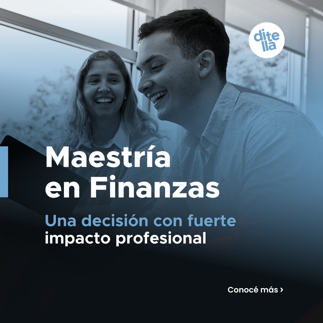 #MFinDiTella Permanente innovación académica. Prestigioso cuerpo docente, relevante en el mercado. Conocé más en la reunión informativa online: jueves 7/8, 19.15h. bit.ly/4aHOdPz