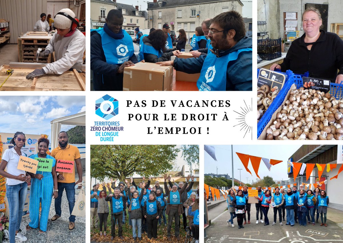🦀 Pas de vacances pour le droit à l'emploi ! 🦀
L'association #TZCLD prend deux semaines de vacances, mais le droit à l'emploi ne prend pas congé pour autant !
Le combat continue en attendant la reprise des débats à l'Assemblée nationale pour la pérennisation du projet 💪