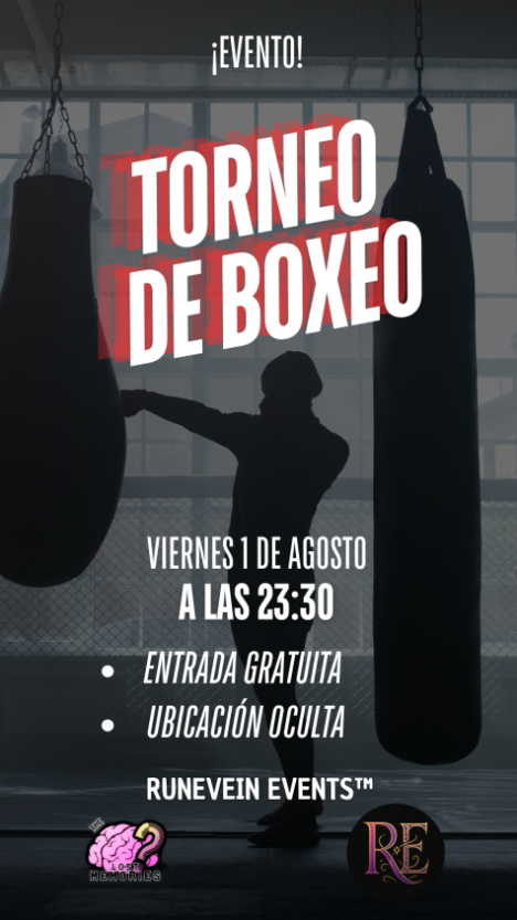 Lorebound_RP's tweet photo. 🥊 HOY hay evento de boxeo en The Lost Memories 🥊

📍La ubicación se revelará IC dentro del servidor

👤 Un benefactor oculto ya está contactando a ciertos nombres

¿Eres nuevo y no conoces a nadie? No importa
Si estás en la ciudad, podrías recibir el aviso. 📩

¿Te uniras? https://t.co/5SxQyOeXuF