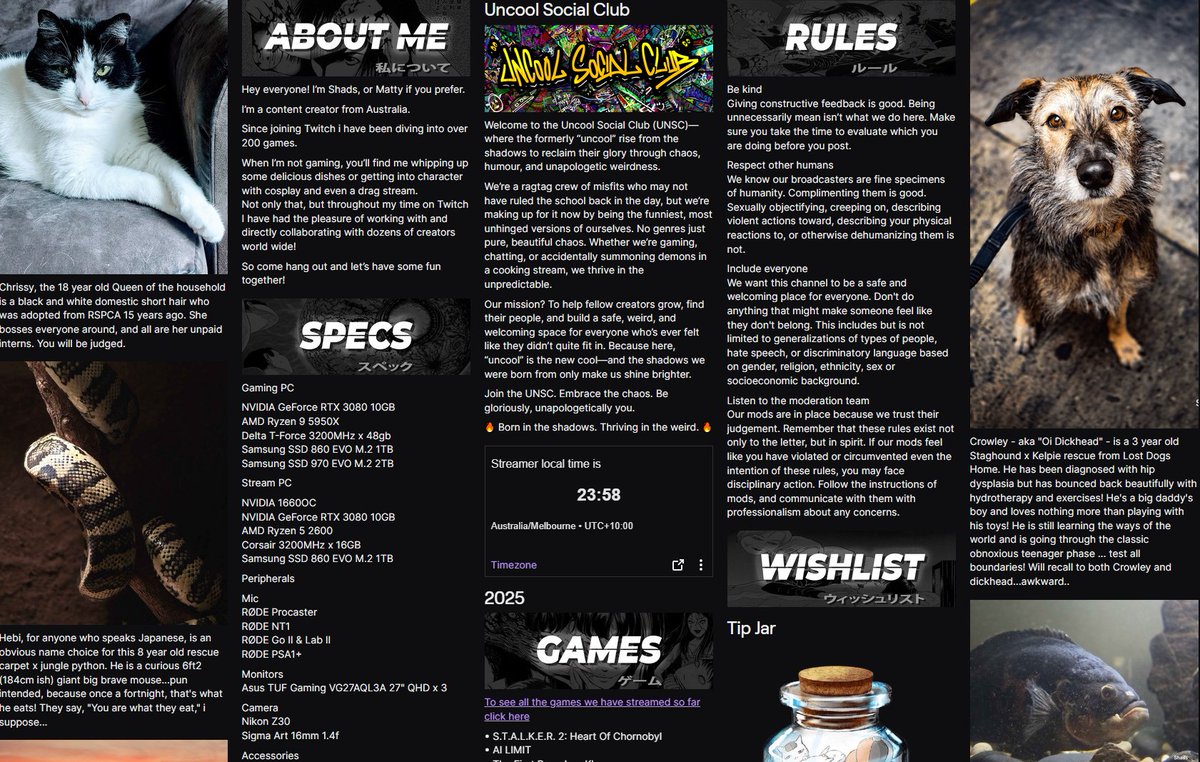Do i make more panels on Twitch in regards to my pets? or is 4 enough? :P