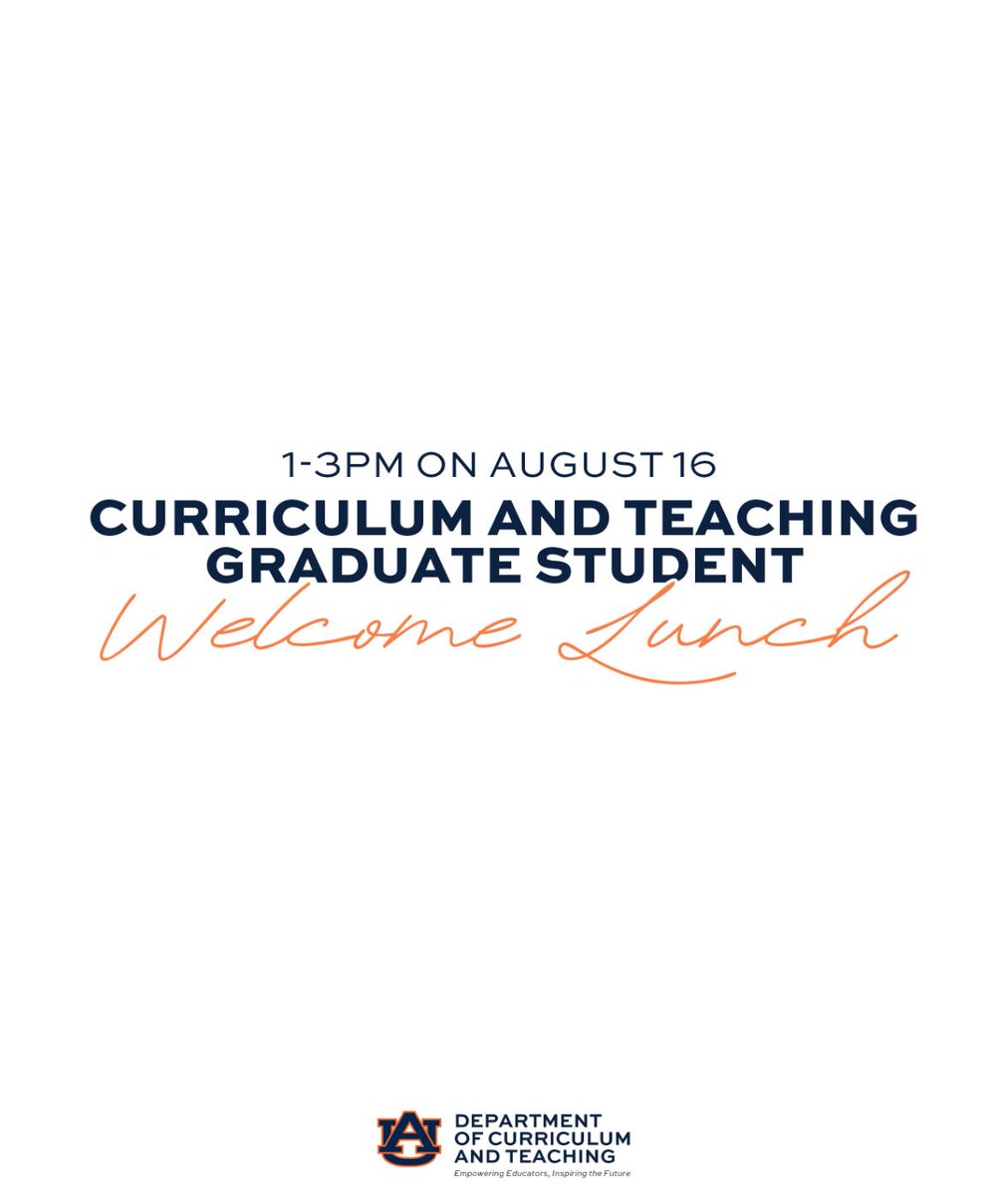 Come join us for the CTGO Welcome Luncheon as we kick off the semester!

🗓️ Saturday, August 16
🕛 1:00 PM - 3:00 PM
📍Education Building First Floor Common Space

Hosted by the Curriculum &amp; Teaching Graduate Organization — we can’t wait to welcome you!