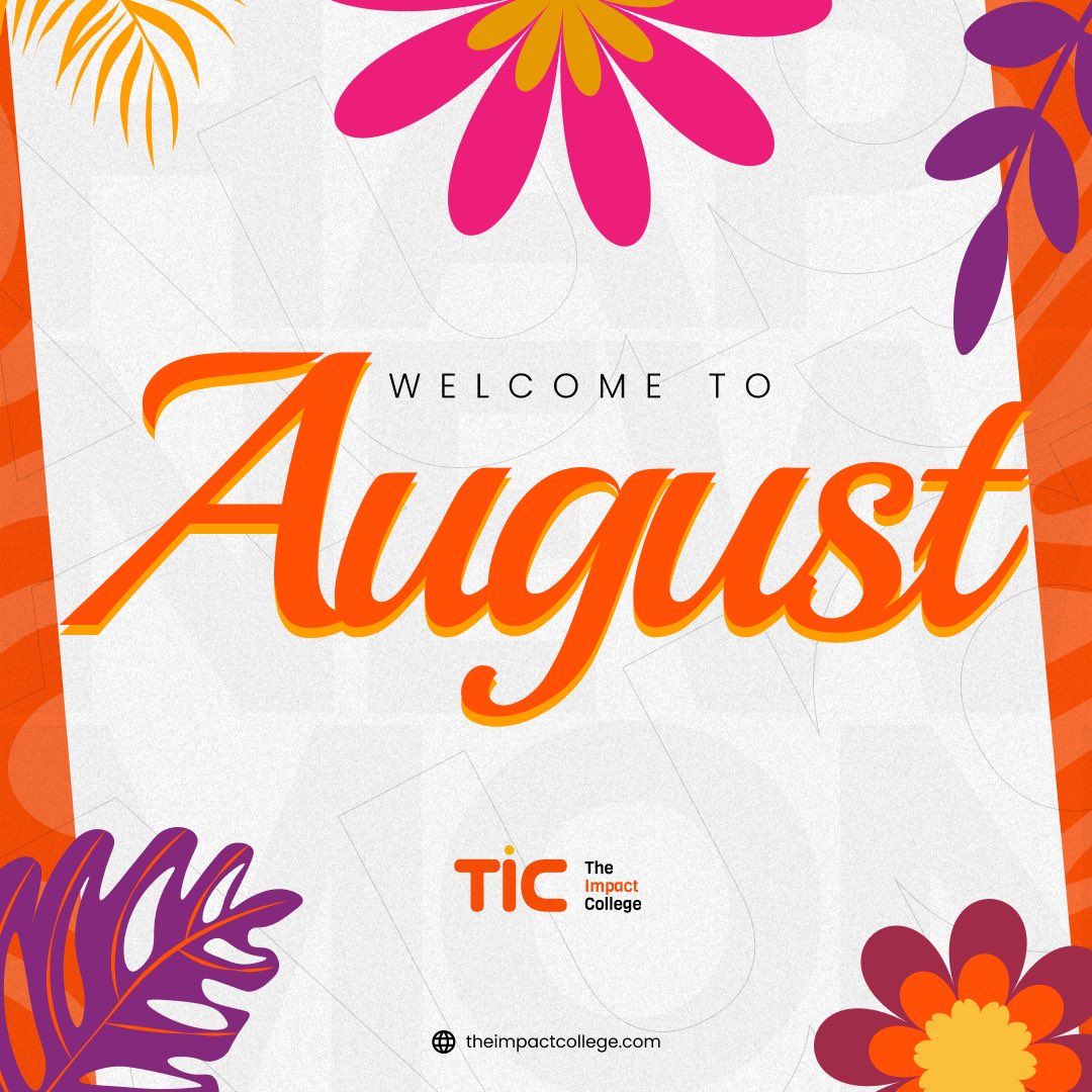 Happy New Month!
Here’s to fresh starts, clear goals, and consistent progress.
As we step into August, we hope you find the clarity, focus, and opportunities you need to keep growing personally and professionally.

Let’s make this month count.