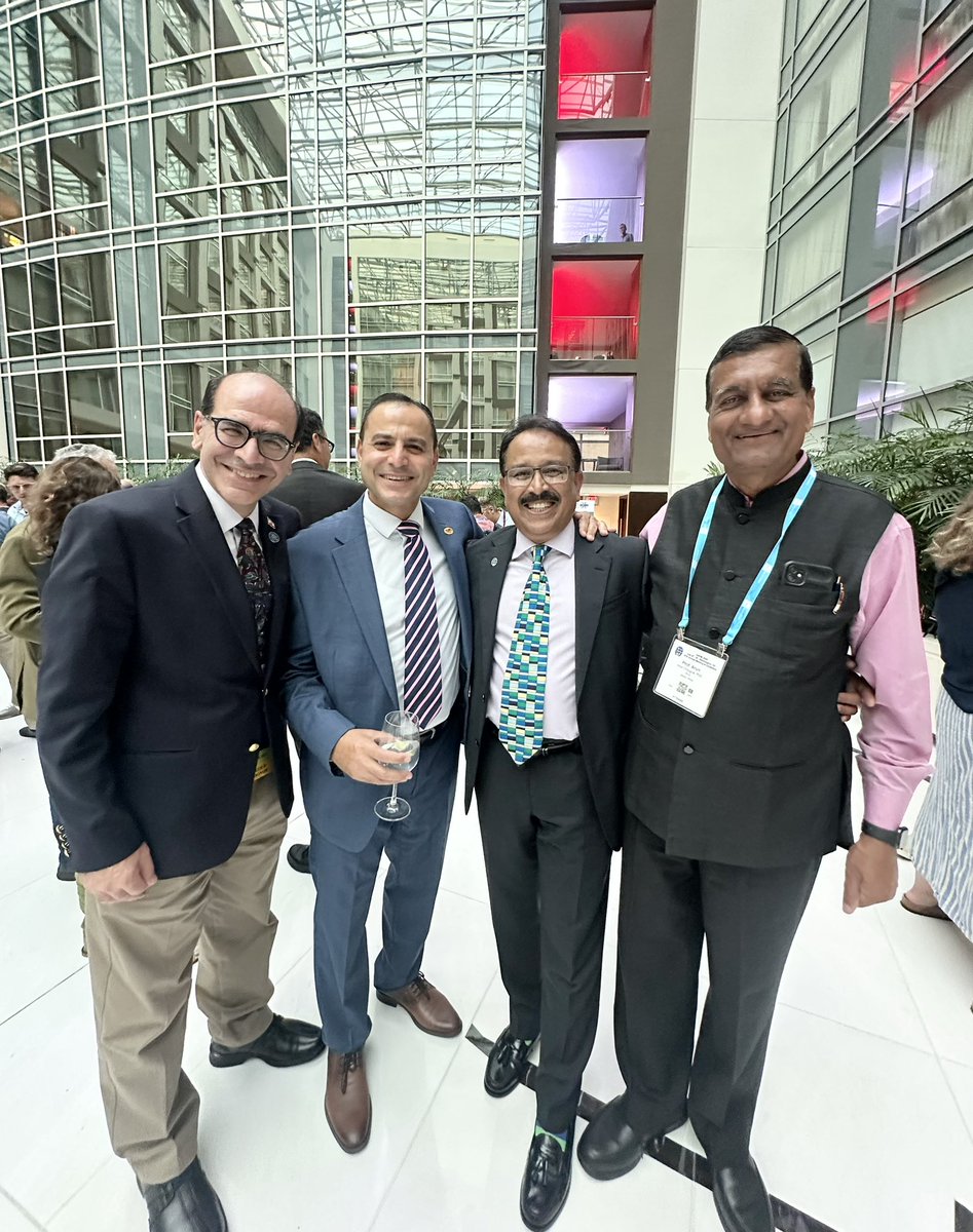DC Diaries:

Leading figures in <a href="/aapmHQ/">American Association of Physicists in Medicine</a> &amp; <a href="/IOMP_Official/">IOMP</a> at the #AAPM2025 leadership reception.

I know we all don’t care about titles nor position, but we are ready to jump &amp; help the global medical physics community any time, any where.