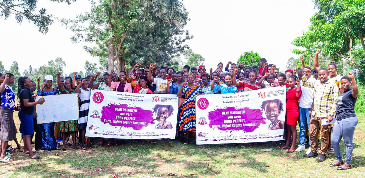 🔥 The #BornPerfect campaign to end FGM in Kuria has launched - and it's led by frontline activists who are going village to village to stop the cut.

In a region where 84% of women and girls have undergone FGM, they’re informing young mothers of the truth:
FGM causes lifelong