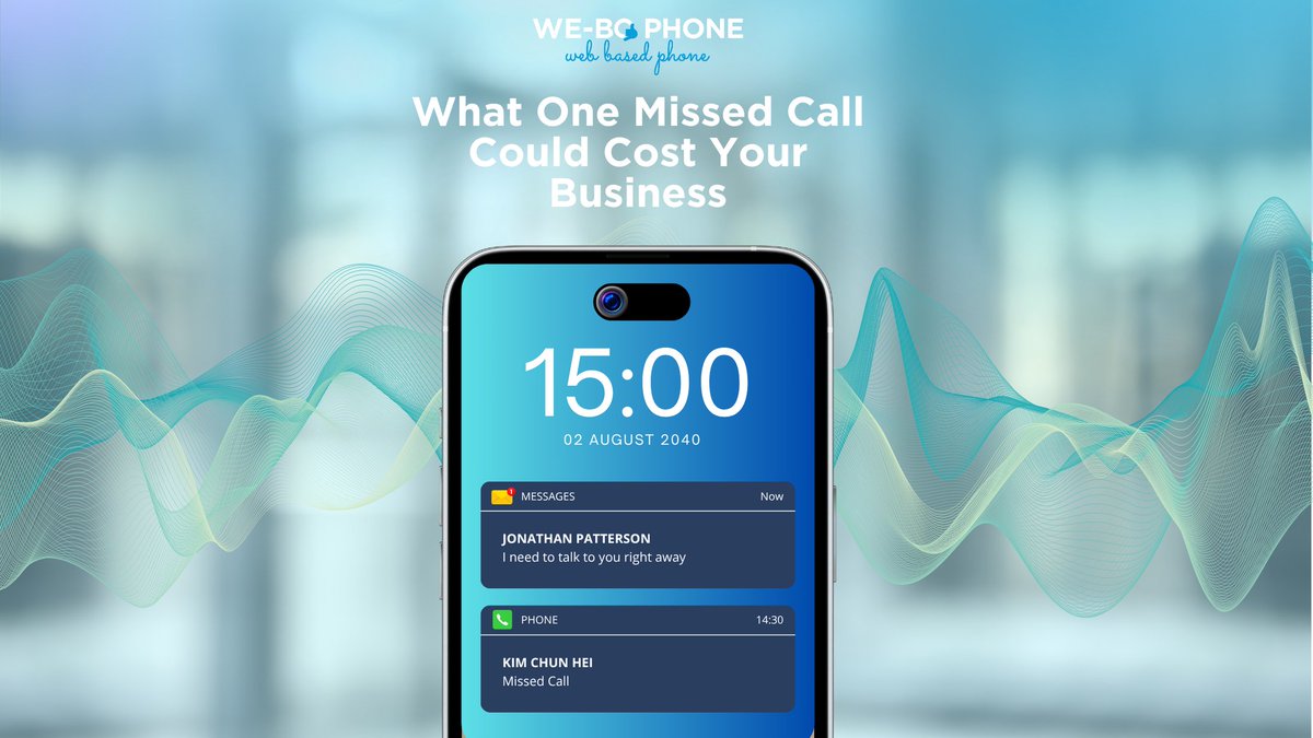 HelloWEBOPhone's tweet photo. That missed call?
Could’ve been your next client. Your biggest sale. Your reputation.

With We-Bo:
✅ No missed calls
✅ No lost opportunities

Stay connected → https://t.co/p4zItkjoQG

#WeBoPhone #NeverMissACall #BusinessGrowth #VoIP #SmartBusiness https://t.co/3ilwyFSRpS
