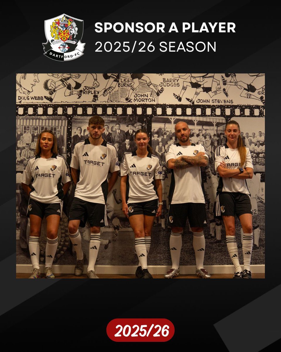 𝐒𝐩𝐨𝐧𝐬𝐨𝐫 𝐚 𝐏𝐥𝐚𝐲𝐞𝐫 𝐟𝐨𝐫 𝟐𝟓/𝟐𝟔! 

Get behind a player you love and support the Club at the same time! You can sponsor individual Dartford FC players.

Read all about it here - 

dartfordfc.com/2025/07/sponso… 

@dartfordfcwomen