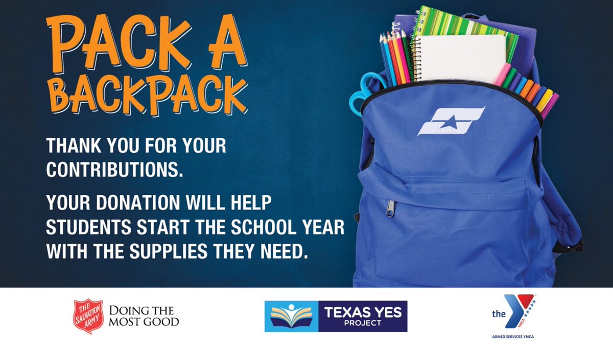Thank you to the Security Service Federal Credit Union members and partners who contributed to #PackABackpack this year. Thanks to your contributions, student will start their school year with the supplies they need to succeed.
