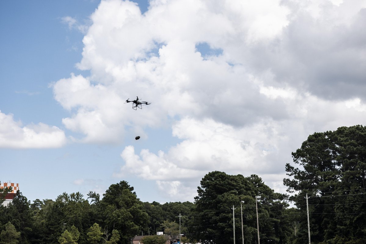 #Marines with Combat Logistics Regiment 2, <a href="/2ndMLG/">2nd Marine Logistics Group</a> familiarize themselves with the Tactical Resupply Vehicle-150 unmanned aerial system training during CLR 2’s Regimental Fly Day at <a href="/camp_lejeune/">Camp Lejeune</a>.

The training aimed to increase flight hours and enhance tactics, techniques and