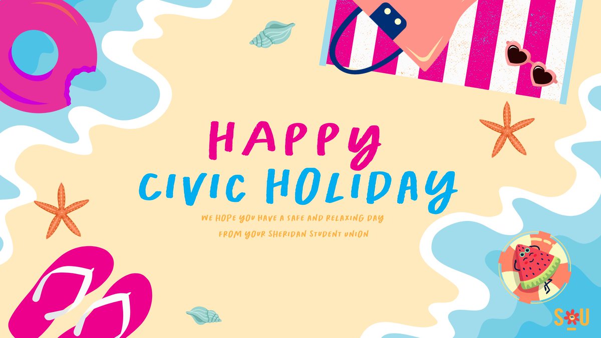 Sheridan Student Union (@the_ssu) on Twitter photo Our offices and student spaces will be closed this coming Monday, August 4th in observance of the Civic Holiday! <a href="/sheridancollege/">sheridancollege</a>
Have a safe and relaxing long weekend 🌞🍉
View our office hours here ➡️ bit.ly/2t11hiA Our offices and student spaces will be closed this coming Monday, August 4th in observance of the Civic Holiday! <a href="/sheridancollege/">sheridancollege</a>
Have a safe and relaxing long weekend 🌞🍉
View our office hours here ➡️ bit.ly/2t11hiA