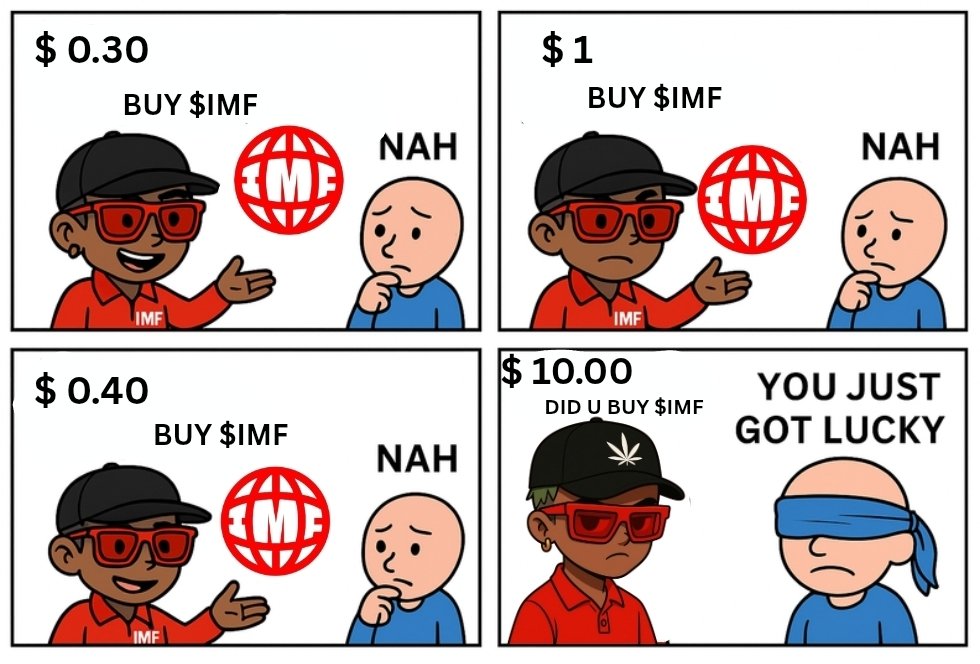 Mush (@0xpmush) on Twitter photo 🔥 We’re all in on $IMF
I'm, <a href="/gamiwtf/">Gami 🌐 IMF</a> too, don’t fool yourself
Believe in something!
Believe in <a href="/intlmemefund/">IMF Credit Cartel</a>
Cartel 🚀 🔥 We’re all in on $IMF
I'm, <a href="/gamiwtf/">Gami 🌐 IMF</a> too, don’t fool yourself
Believe in something!
Believe in <a href="/intlmemefund/">IMF Credit Cartel</a>
Cartel 🚀