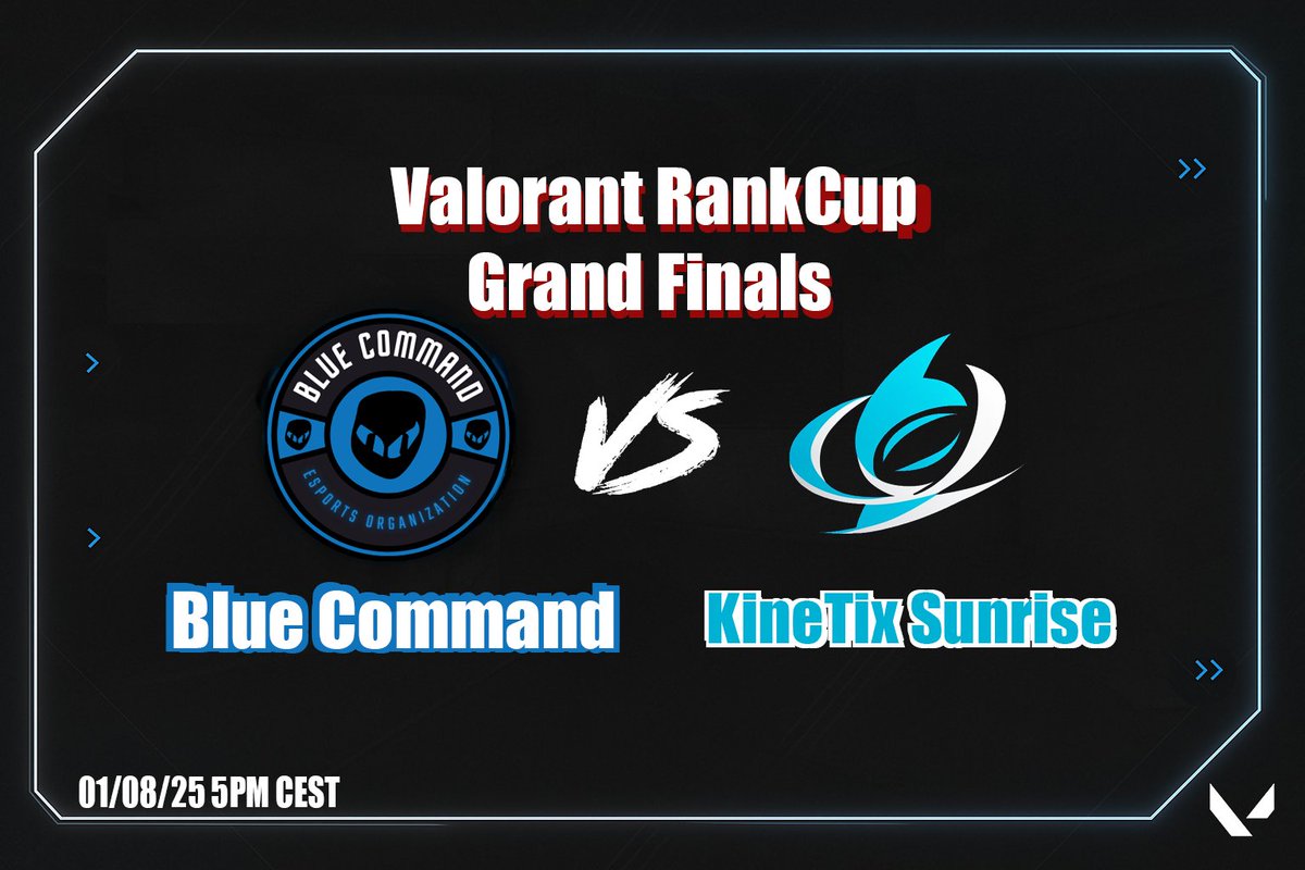 KineTiX eSports (@kinetix_esports) on Twitter photo KineTiX Sunrise have pushed all the way through <a href="/VRC_EU/">Valorant Rank Cup</a> and has now made it into the Grand Finals!
Watch at 5 pm CEST on twitch.tv/vrc_eu
Cheer us on in chat!! KineTiX Sunrise have pushed all the way through <a href="/VRC_EU/">Valorant Rank Cup</a> and has now made it into the Grand Finals!
Watch at 5 pm CEST on twitch.tv/vrc_eu
Cheer us on in chat!!