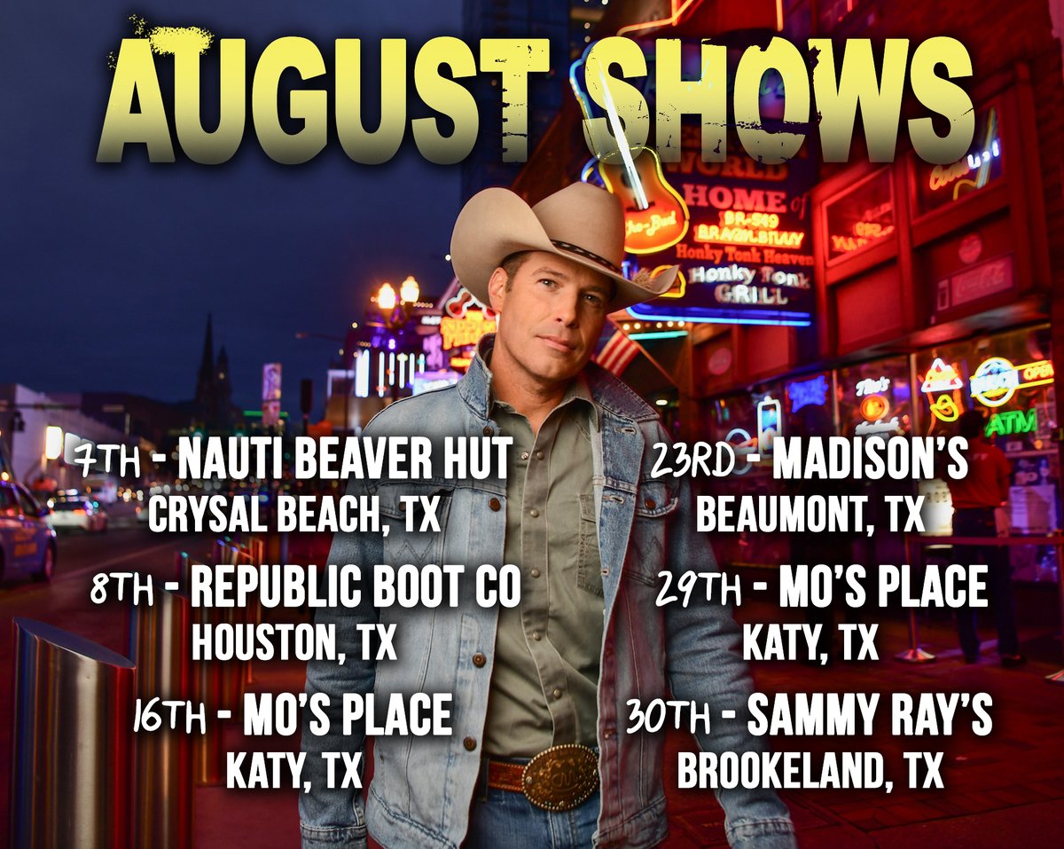 Full month on our hands! Which one are you coming to? #texascountry