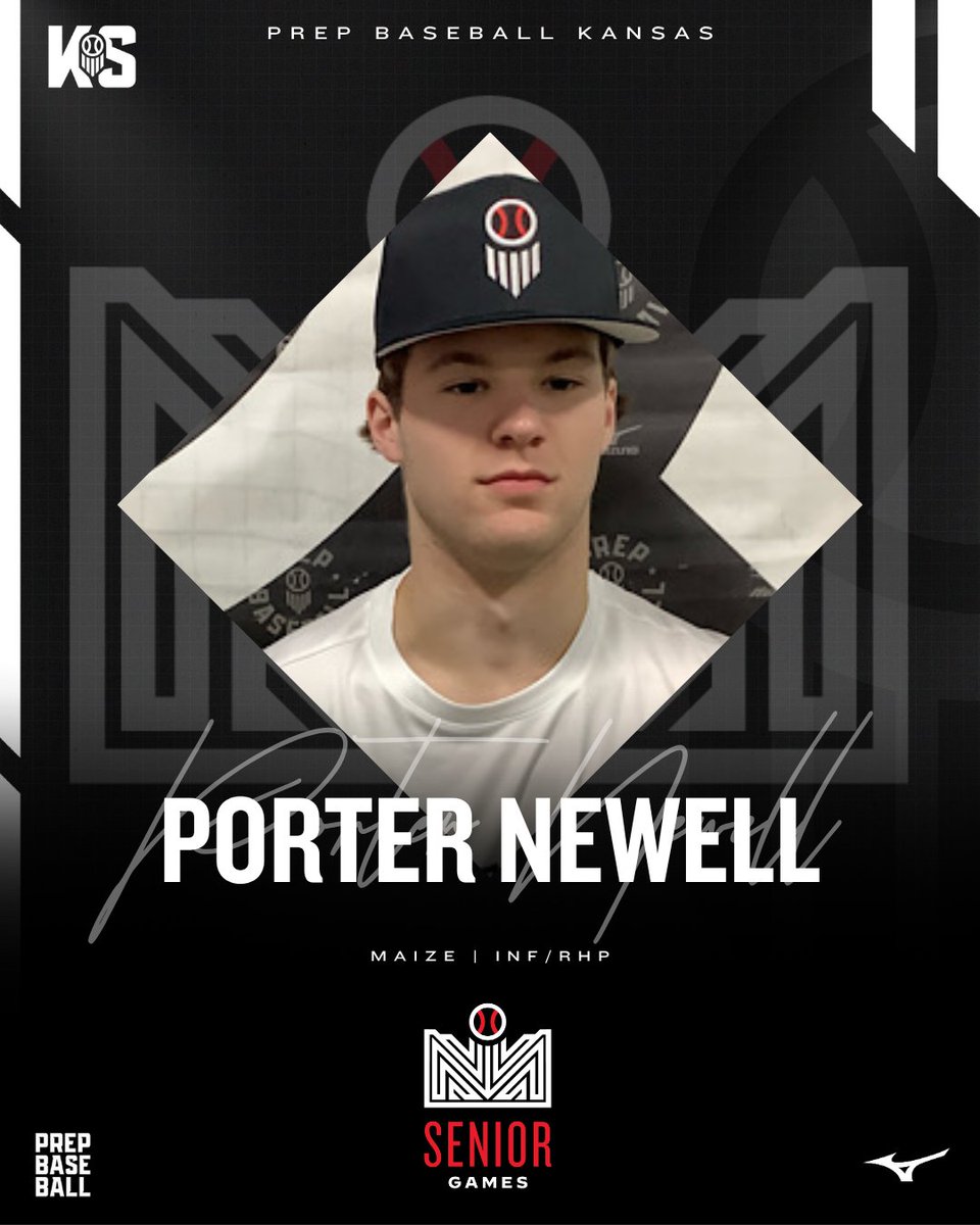 𝗜𝗡𝗩𝗜𝗧𝗘 𝗔𝗖𝗖𝗘𝗣𝗧𝗘𝗗 ✅

INF/RHP Porter Newell (Maize) is locked to represent Team Kansas at the 2025 Prep Baseball Central Super Senior Games in Kansas City! #CSSrG25

👤: loom.ly/taRvc7A // <a href="/PorterNewell2/">Porter Newell</a>