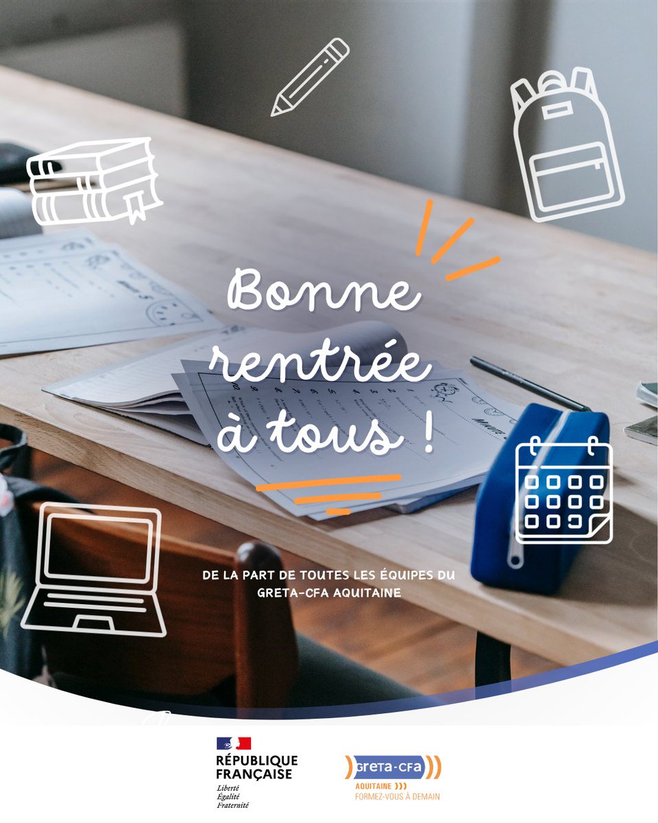 Toutes les équipes du GRETA-CFA Aquitaine vous souhaitent une belle rentrée 2025 et restent à vos côtés pour vous aider à concrétiser vos projets de formation.

<a href="/AcBordeaux/">Académie de Bordeaux</a> #rentrée #education #formation #formationprofessionnelle #apprentissage