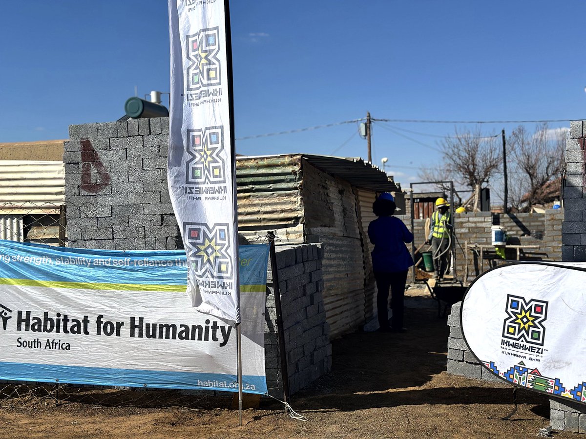 SABCPortal's tweet photo. In July, @Ikwekwezi_FM, in partnership with Habitat for Humanity and supported by the SABC CSI office, helped build two homes in Orange Farm — brick by brick, restoring dignity in Madiba’s name.

Together with Sanlam, Hankel, @channelafrica1 & @5FM, we turned remembrance into meaningful action.

#MandelaMonth2025 #SABCCares #IkwekweziFM #LivingTheLegacy #SABCForChange #ImpactBeyondBroadcasting