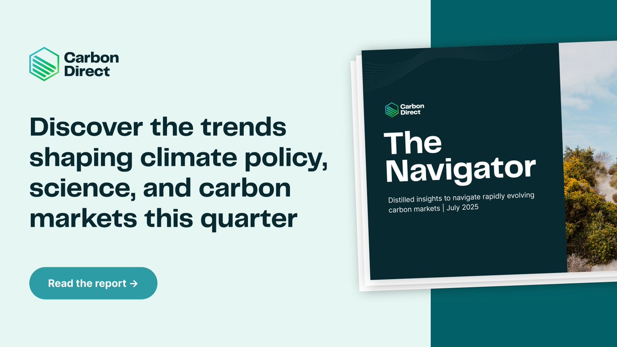 Relae_Co's tweet photo. This latest edition of #TheNavigator explores how #EU industrial policy may reshape global markets, the role of private actors in US climate action, and new challenges in scaling CDR tech.
📖 Read more: https://t.co/kEuhBZ7mmR
#CarbonMarkets #ClimatePolicy https://t.co/mv6q1PJgGp
