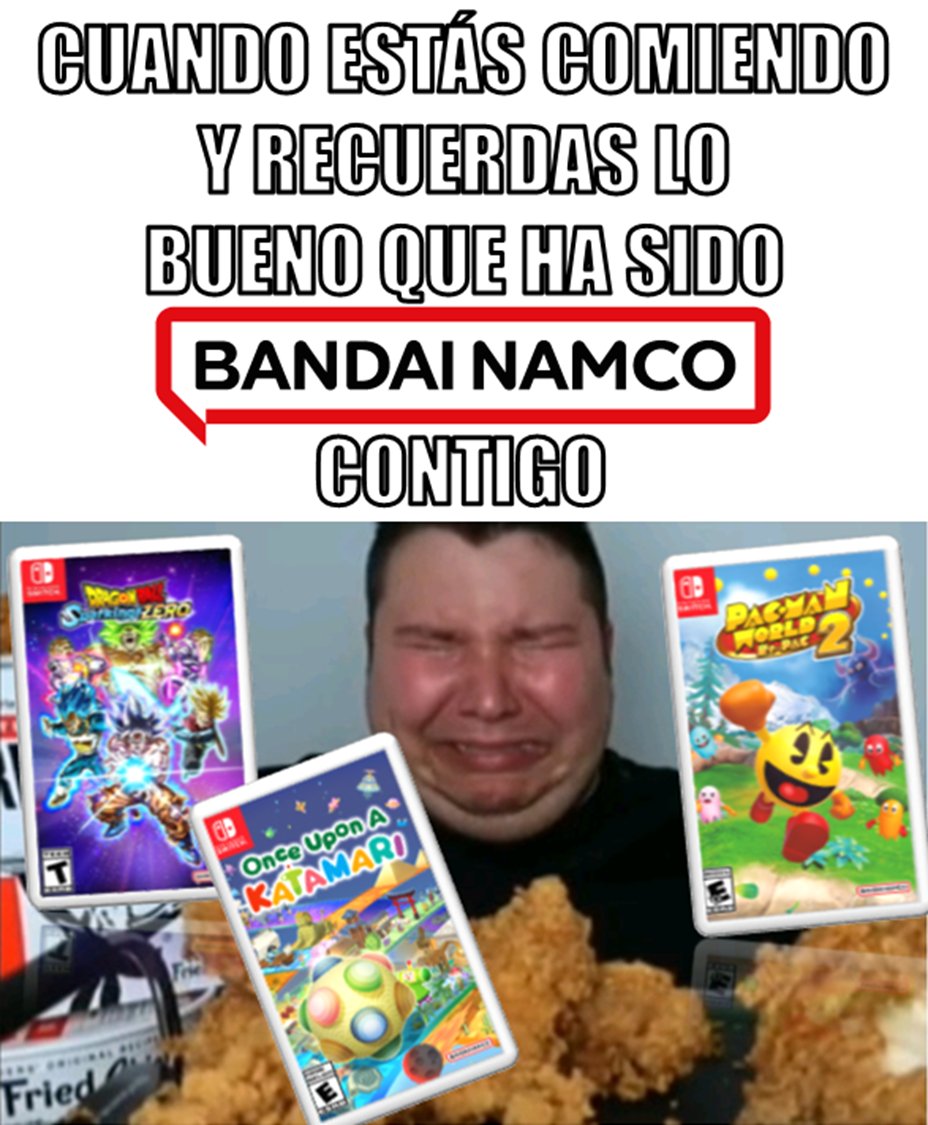 AlexOrocioG's tweet image. Y en Nintendo Switch 1 no son Game Key Cards. #Switch #Switch1 #NintendoSwitch #NintendoSwitch1 #Nintendo #NintendoDirect #PartnerShowcase #NintendoDirectPartnerShowcase #PacManWorld2 #DragonBallSparkingZero #PacManWorld2RePac #SparkingZero #OnceUponAKatamari #BandaiNamco #Memes