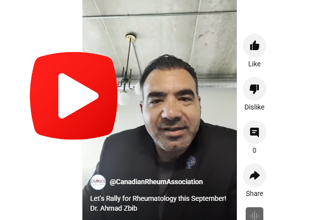 CRA Foundation (@foundation_cra) on Twitter photo How can we go beyond the clinic to create lasting change for our patients?
Hear from CRAF's ED, Dr. <a href="/azbibCRA/">Ahmad M Zbib</a>, on why your support of Rally for Rheumatology this September truly matters.
▶️youtube.com/shorts/4sMb6Cq…
Join us: crafoundation.ca/support-the-fo…
#RallyforRheumatology #CRAF How can we go beyond the clinic to create lasting change for our patients?
Hear from CRAF's ED, Dr. <a href="/azbibCRA/">Ahmad M Zbib</a>, on why your support of Rally for Rheumatology this September truly matters.
▶️youtube.com/shorts/4sMb6Cq…
Join us: crafoundation.ca/support-the-fo…
#RallyforRheumatology #CRAF
