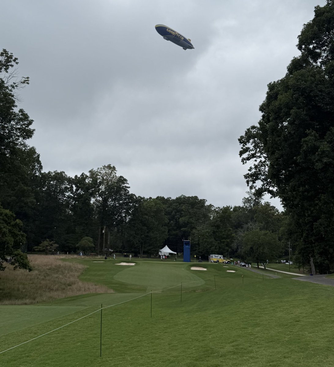 Looks like he’s trying to land on 2nd green