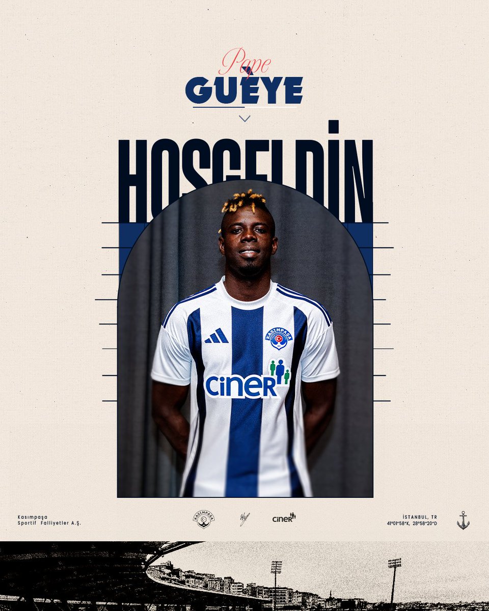 Kasımpaşamıza hoş geldin #PapeGueye!

#Kasımpaşa #SemtAşkı