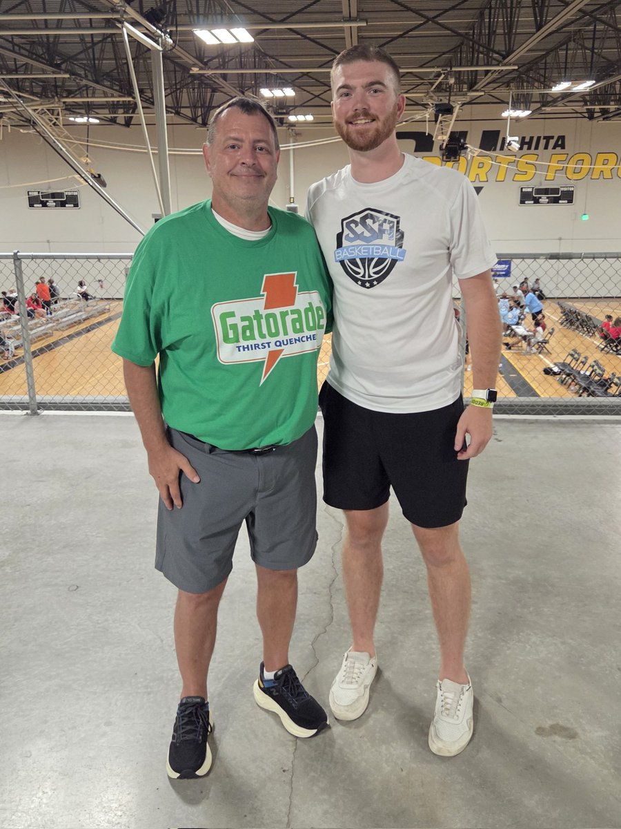 Former player of mine who was a stud at Silver Lake now coaching a MAYB team during the summer.   Glad we could catch up and happy you are doing well.