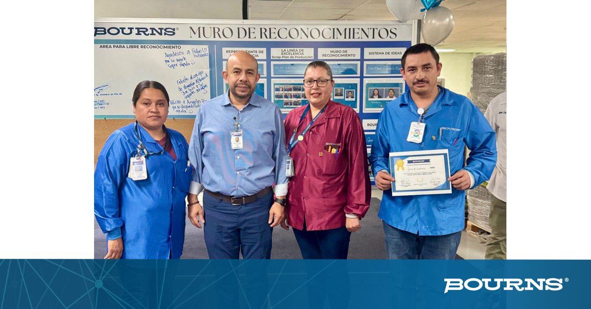 Bourns's tweet image. 🎉 Celebrating our amazing team at Bourns de México!
🏆 Representative of Excellence
🏭 Line of Excellence
💡 Best Kaizen
⚽ Sports Recognition
🌟 Wall of Recognition
Thank you for your dedication and excellence! #BournsDeMexico #TeamRecognition