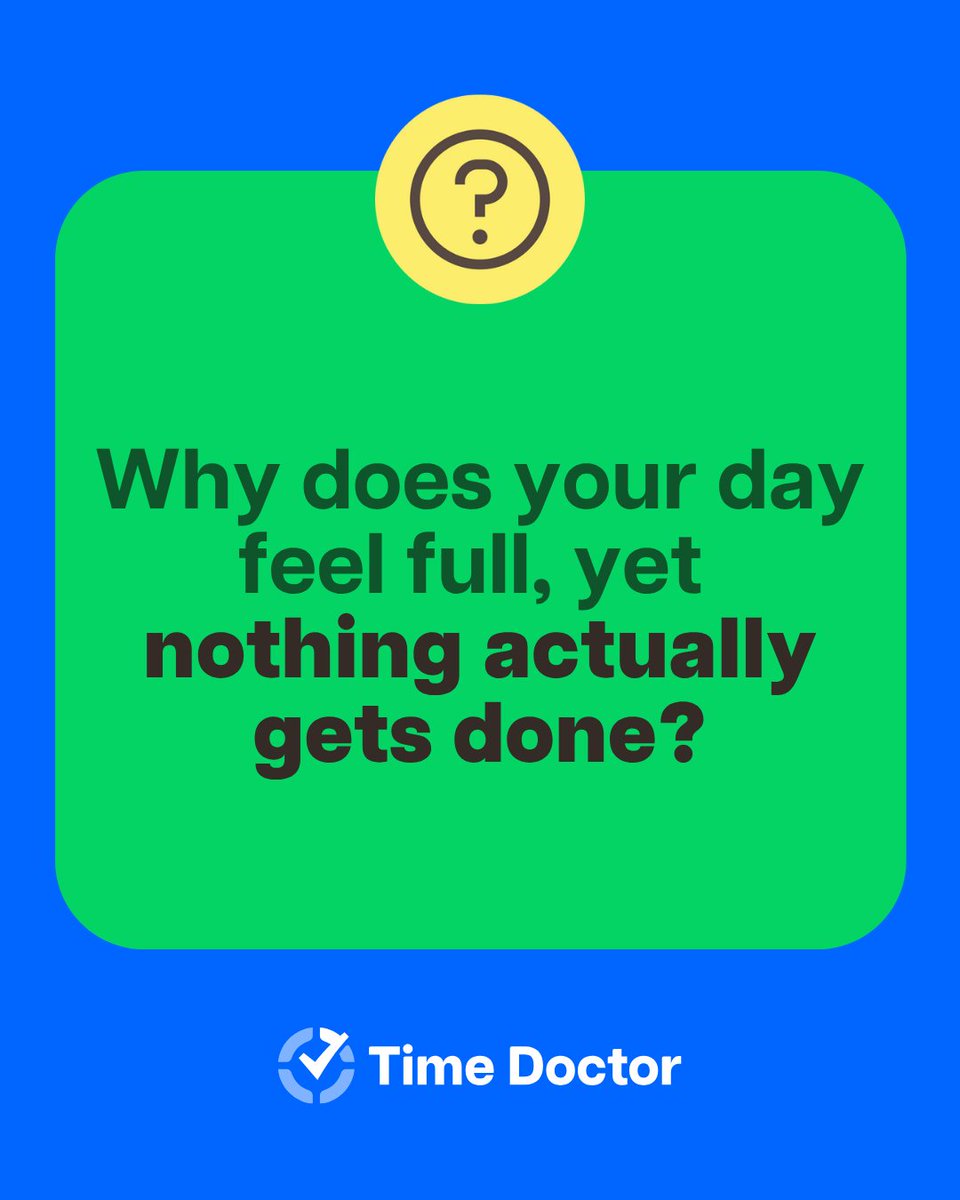 Feeling busy but progress is slow? The real challenge may be unclear systems, not your workload. 

Discover 8 key time management skills to help your team focus, prioritize, and achieve what matters most: hubs.ly/Q03z6-mp0