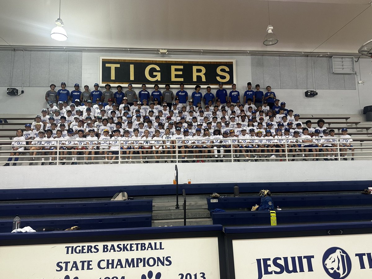 JesuitBaseball's tweet photo. Week 2 of camp is in the books!  It was a great way to close out the summer.  Can’t wait for 2026! #Passion #AMDG https://t.co/m3kptfYAhf