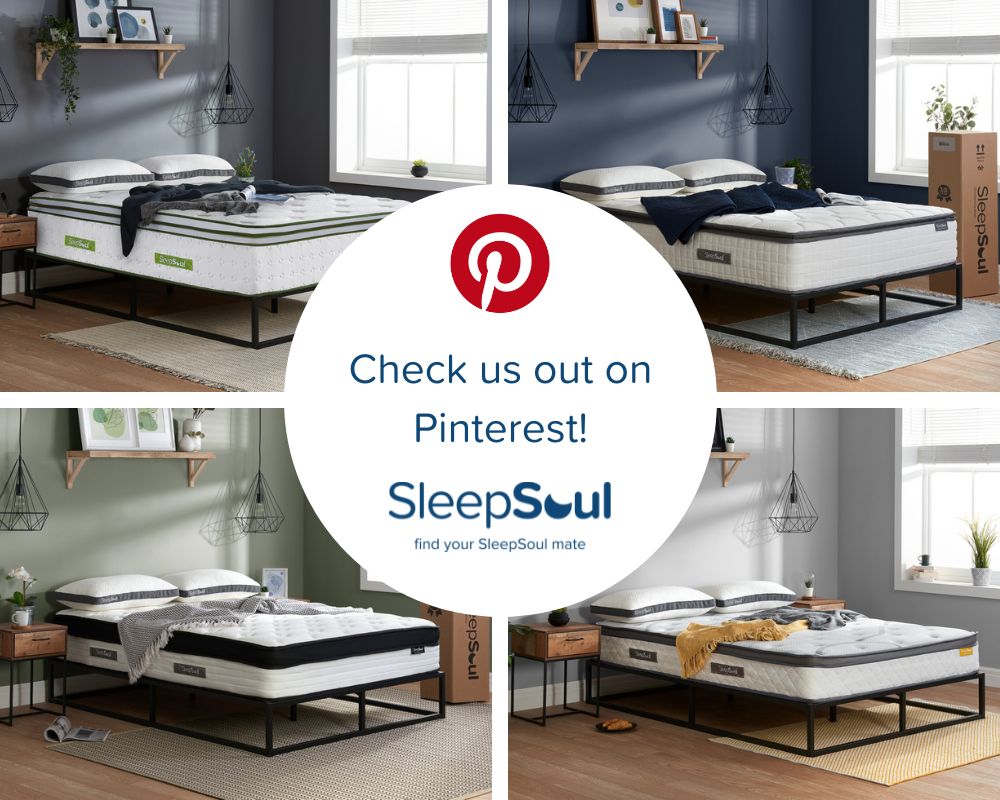 We're now on Pinterest! 📌 

Explore our range of mattresses from Which? Recommended to orthopaedic support and get inspired to build your dream sleep setup 🌙💤

Visit our page today - zurl.co/hNjSW 

#Pinterest #SleepSoulMattress #Inspo #FindYourSleepMate