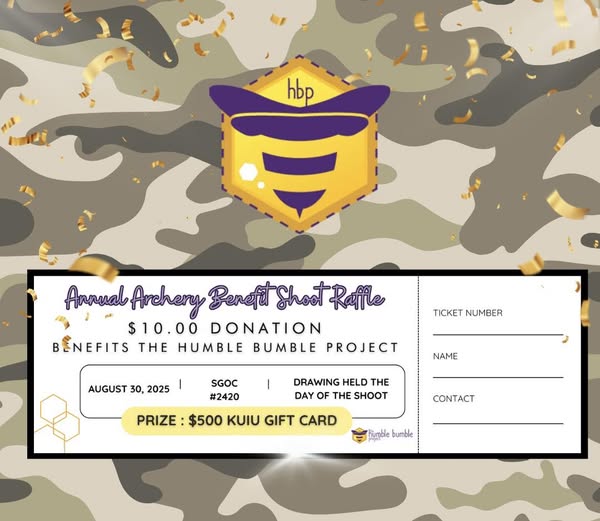 hbproject's tweet photo. 🎯Humble Bumble Benefit Archery Shoot Raffle
🏹Enter for your chance to win a $500 KUIU gift card
🎟️Raffle tickets are just $10 each!
👉To purchase, Venmo @HumbleBumbleProject
📞or call (570) 439-6485
📨or email-info@humblebumbleproject.com https://t.co/psZnHeWTm0
