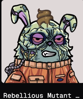 gudtek's tweet image. #GMEGA
Minted a rebellious mutant
LFG!