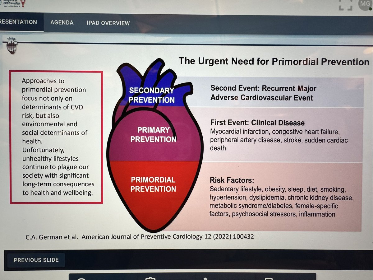 Dr. Martha Gulati ♥️🫀❤️🩹🇨🇦 (@drmarthagulati) on Twitter photo Lessons from Bogalusa by <a href="/kcferdmd/">Keith C. Ferdinand, MD, FACC, FAHA, FNLA</a> #ASPC2025 #CVPrev
Our approach to prevention needs a lifetime strategy starting with primordial prevention and thinking of children and the lifetime risk <a href="/AJPCardio/">AJPC</a> <a href="/DrGermanMD/">Charles German</a> Lessons from Bogalusa by <a href="/kcferdmd/">Keith C. Ferdinand, MD, FACC, FAHA, FNLA</a> #ASPC2025 #CVPrev
Our approach to prevention needs a lifetime strategy starting with primordial prevention and thinking of children and the lifetime risk <a href="/AJPCardio/">AJPC</a> <a href="/DrGermanMD/">Charles German</a>