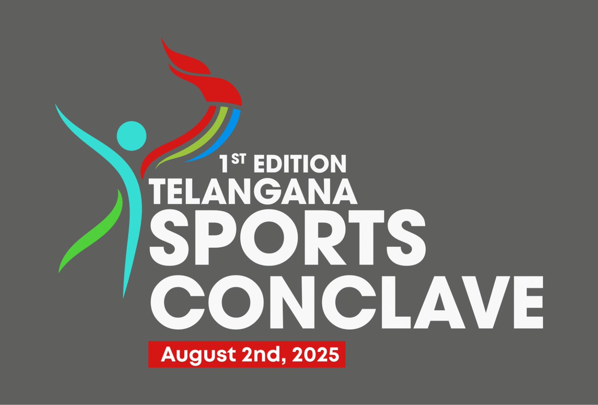 🏆 India’s most ambitious sports policy is dropping… and it’s happening in Hyderabad! 🏟️🔥

Telangana is changing the game with #SportsPolicy2025 — from grassroots to Olympic podiums!
*Think* :
🌱 Every kid in every village gets access to training
🏅 World-class infra, rewards &amp;