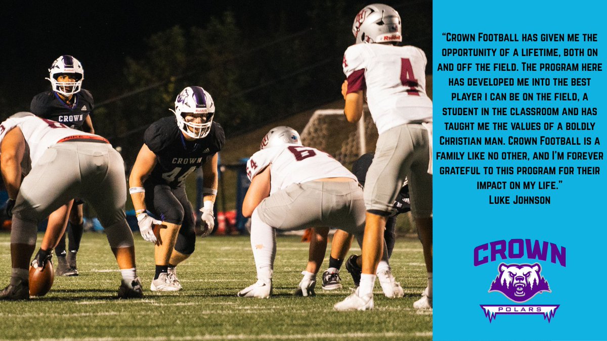 10 days to report date! Luke Johnson, Sr. LB, on why he is at Crown. #CrownClimb #BeDangerous