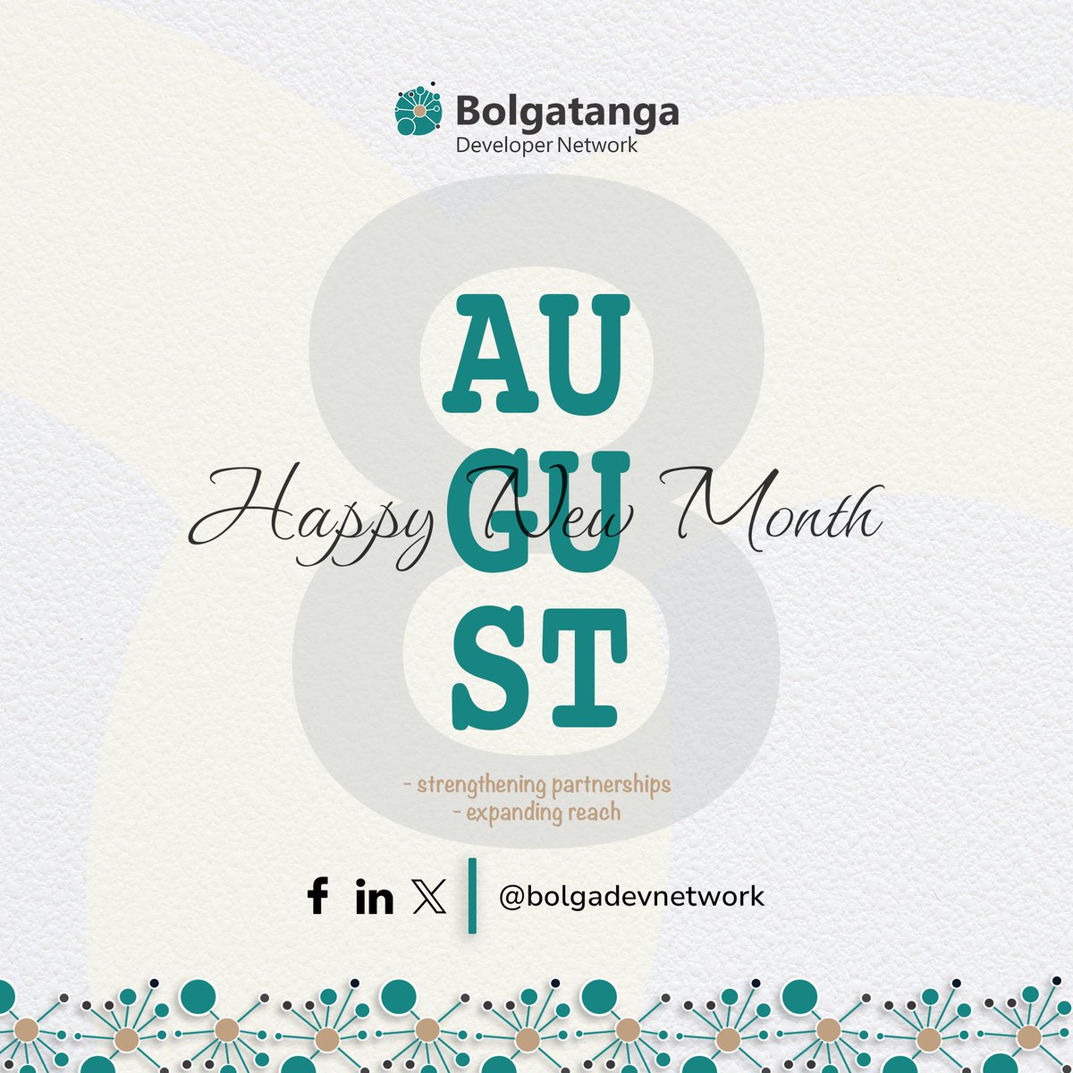 bolgadevnetwork's tweet image. Welcome August! BDN focused on stronger partnerships &amp;amp; expanding reach. 

Let&apos;s connect! 

@bolgadevnetwork #CollaborateForSuccess