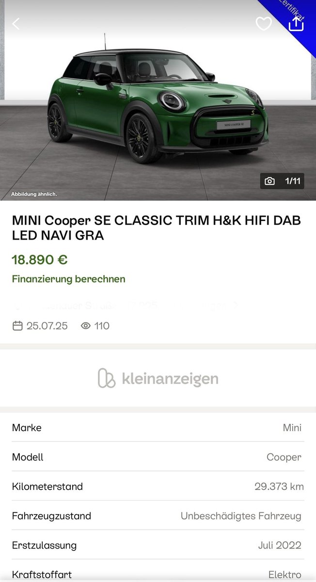 mmkallioglu's tweet photo. Bu mini elektrikliler mantıklı mı? Almanya da alınacak şehir içi işe git gel ve kısa mesafe gezinti için mantıklı mı? 2. Elleri 17-25 bin Euro arasında 2022-2024 model arasında. Menzil çok az. https://t.co/NvjKdgFknA