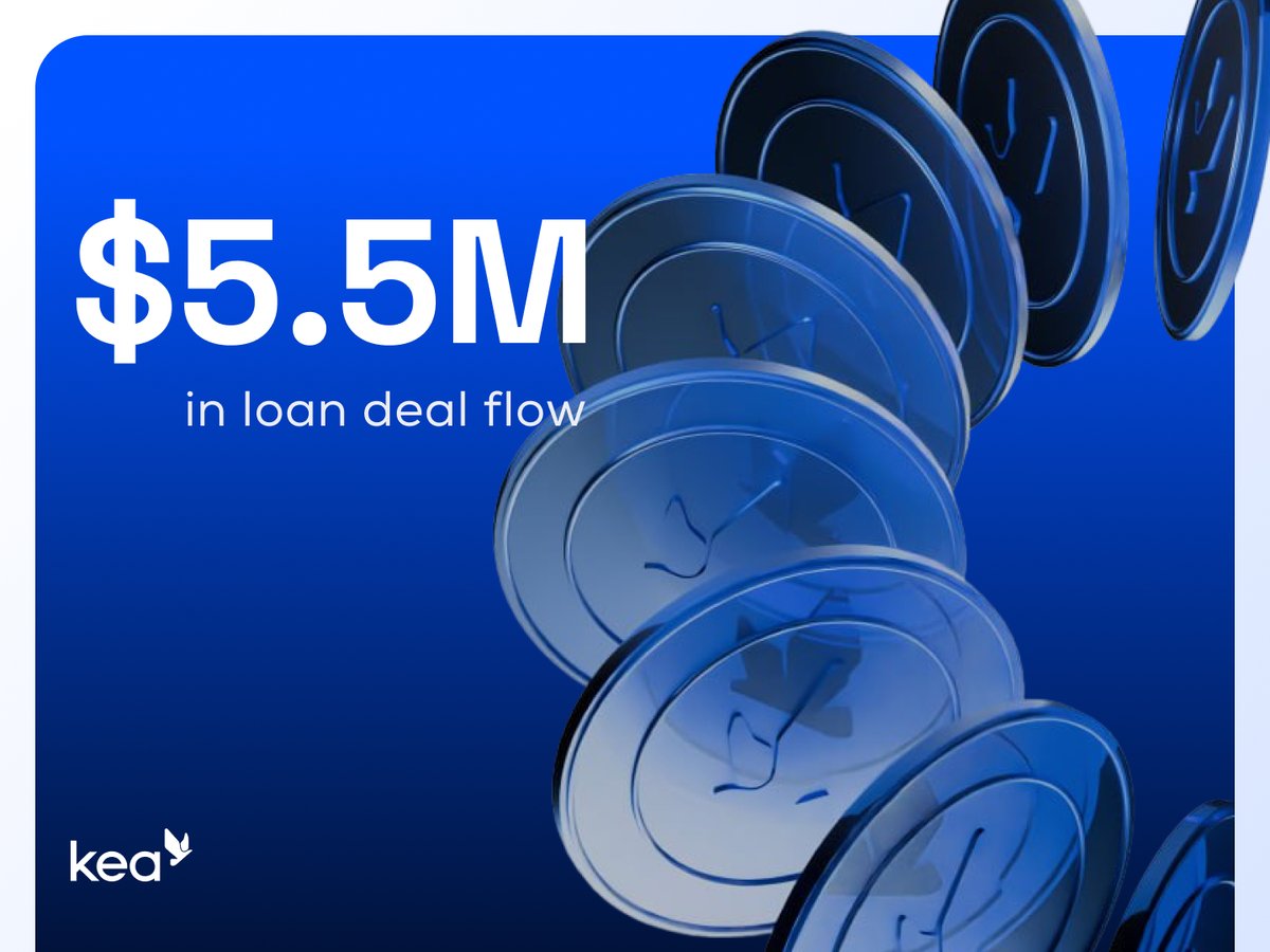 Kea (@keacredit) on Twitter photo Over $5.5M in deal flow already in the pipeline.
SMEs are coming on chain. Are you ready for them? Over $5.5M in deal flow already in the pipeline.
SMEs are coming on chain. Are you ready for them?