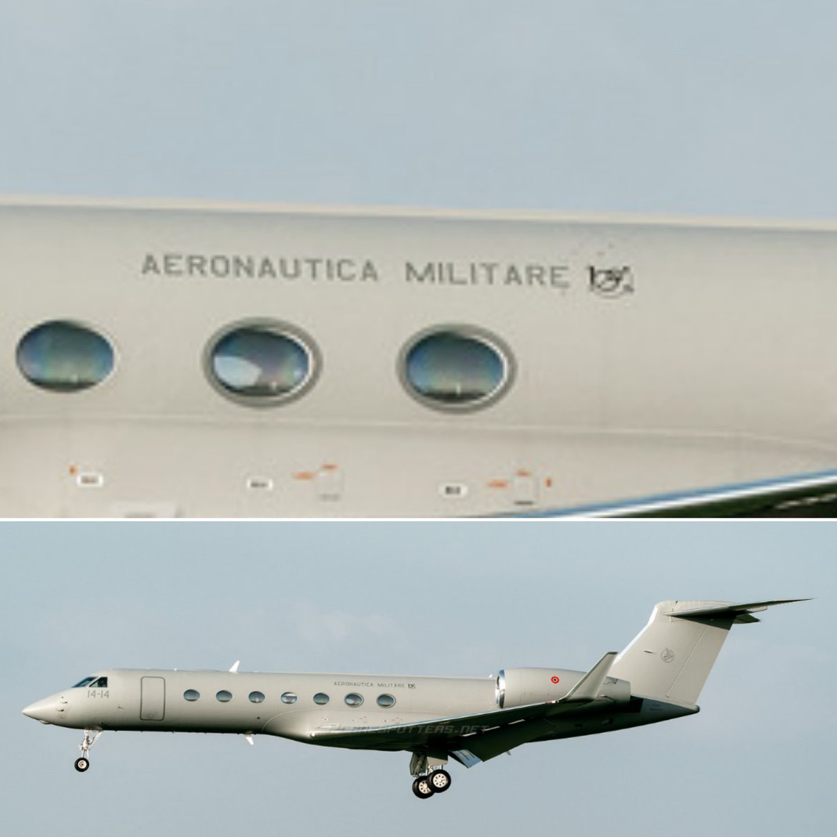 LebanonJets's tweet photo. #Italy AirForce Gulfstream550 14-14 #62223 #33FCEB arrived into Beirut from Tallinn Estonia (?) as #IAM1490
h/t @Borrowed7Time https://t.co/iFEaH3YbPs