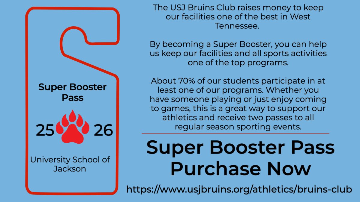 Purchase your Super Booster Passes now!

usjbruins.org/athletics/brui…