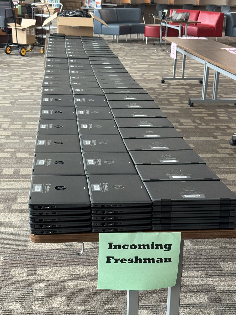 cobyculbertson's tweet photo. 🖥️💼 Thousands of devices. Countless hours. Zero shortcuts.

@dbqschools tech team is refreshing student &amp; staff devices so learning starts strong on Day 1. 🎒⚡

👏 Big thanks to the crew powering up the school year before it even begins!

#EdTech #BackToSchool  #ThankYouITTeam https://t.co/7f87DPt7mt