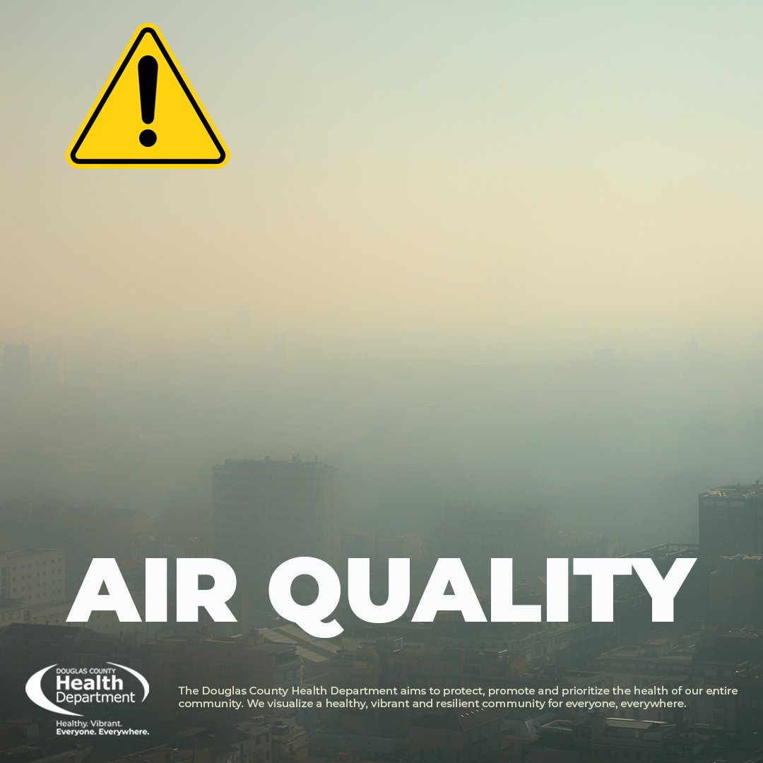 DCHD is issuing an #AirQualityAlert for sensitive groups in Omaha, Friday to Saturday pm, due to smoke from Canadian wildfires.

If possible, limit prolonged, outdoor strenuous activities or shorten the amount of time you are active outdoors.