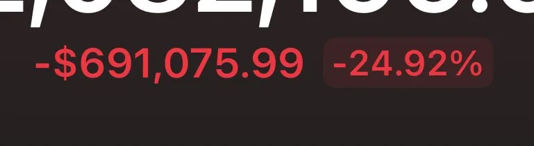 Loss is part of the process 🤝

I’m holding spot so I’m not worried.

Avoid leverage.