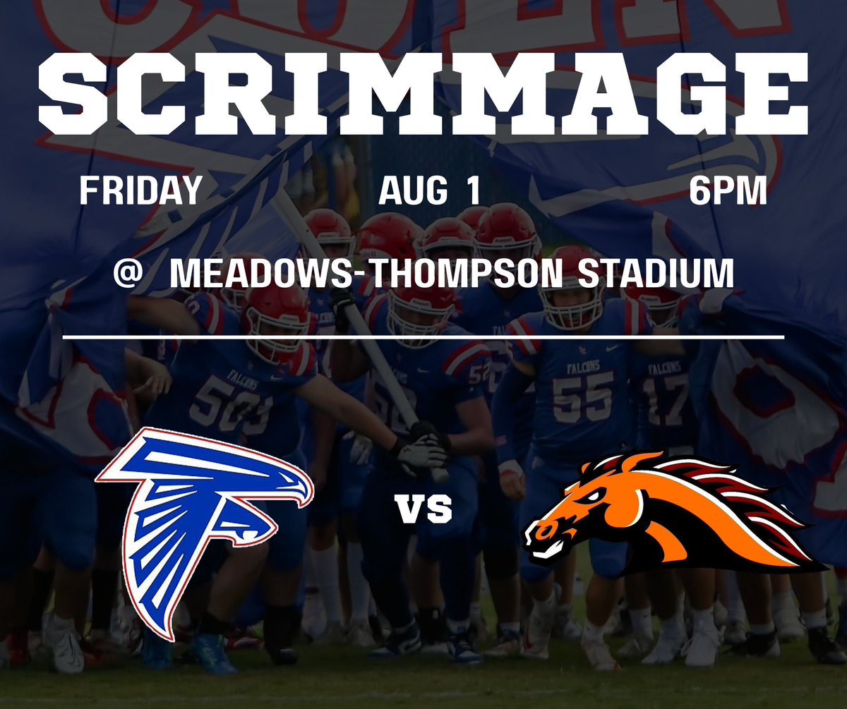 LCFalconFB's tweet photo. It’s football time in Lincoln County! Your Falcons take on the Cascade Champions in a scrimmage tonight at 6pm. Free admission! Come out and #PackThePit and support your Falcons! #oneLC
https://t.co/eMF8nzNxu0 https://t.co/fgisF6VEPJ