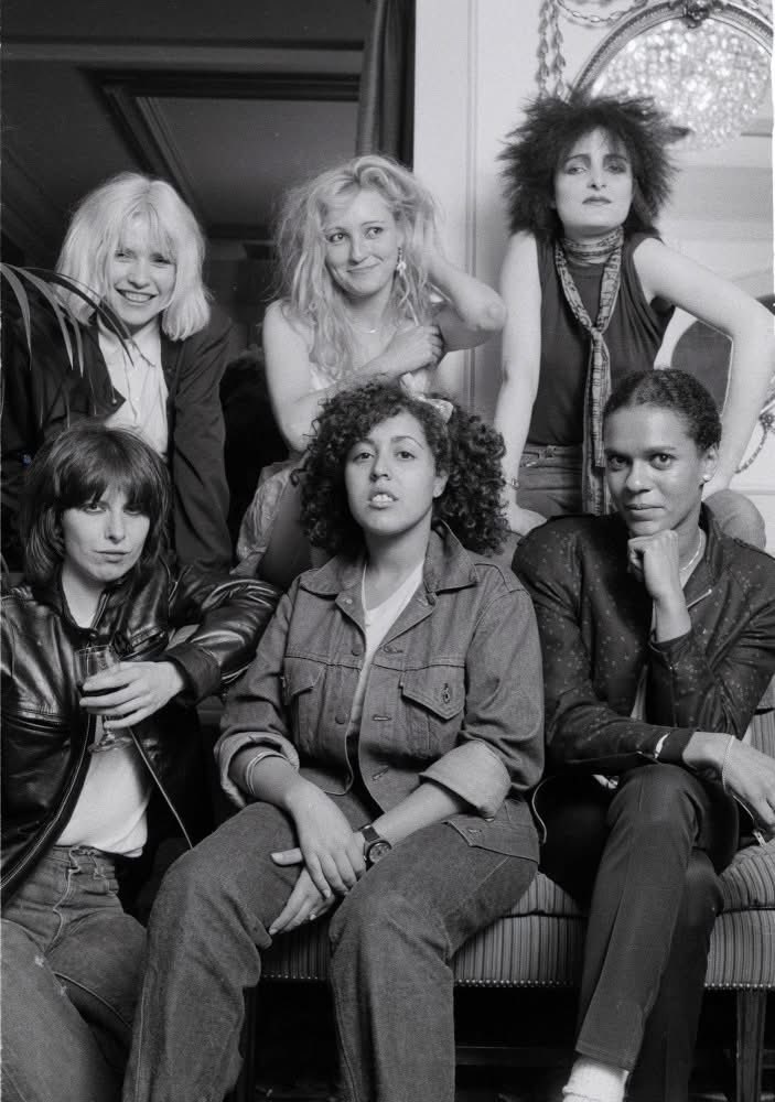 45 years ago today, Michael Putland took this iconic photograph.

From left to right:
Debbie Harry (Blondie), Viv Albertine (The Slits), Siouxsie Sioux (Siouxsie and the Banshees), Chrissie Hynde (The Pretenders), Poly Styrene (X-Ray Spex) and Pauline Black (The Selecter).