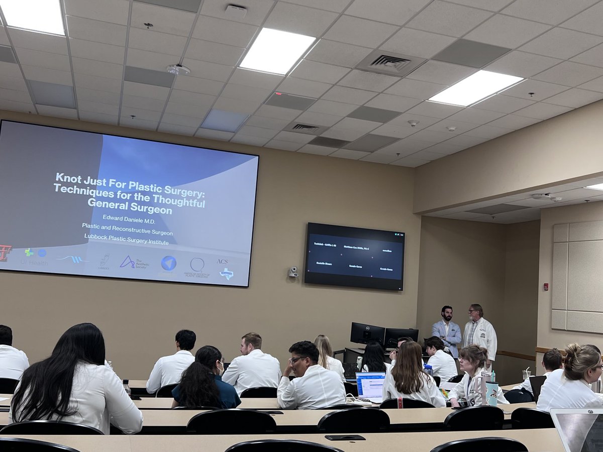Ariel Santos (@traumamd1) on Twitter photo Knot just for plastic Surgery: Techniques for thoughtful General Surgeon… Grand Rounds from former alumni <a href="/TTUHSCSurgery/">TTUHSC Department of Surgery</a> : Dr Eddie Daniele <a href="/TTUHSC/">Texas Tech University Health Sciences Center</a> <a href="/ttuhscmed/">TTUHSC School of Medicine</a> Knot just for plastic Surgery: Techniques for thoughtful General Surgeon… Grand Rounds from former alumni <a href="/TTUHSCSurgery/">TTUHSC Department of Surgery</a> : Dr Eddie Daniele <a href="/TTUHSC/">Texas Tech University Health Sciences Center</a> <a href="/ttuhscmed/">TTUHSC School of Medicine</a>